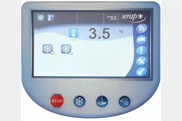 Afișaj digital al rezervorului de răcire a laptelui Serap, model First.SE
