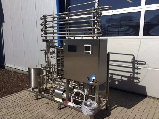 Pasteurizator de lapte Risto PP-1000 din oțel inoxidabil, ideal pentru ferme mici și fabrici lactate